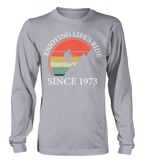 50 Year Old Mountain Biker Enjoying Lifes Ride Long sleeved Unisex