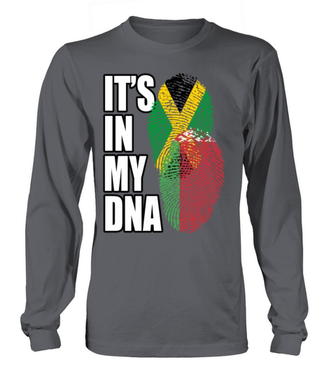 Belarusian And Jamaican Mix Heritage DNA Flag Long sleeved Unisex
