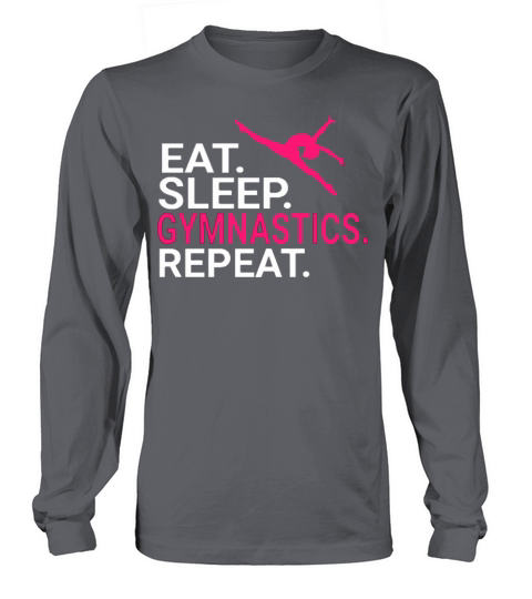 Eat Sleep Gymnastics Repeat Christmas Sports Long sleeved Unisex