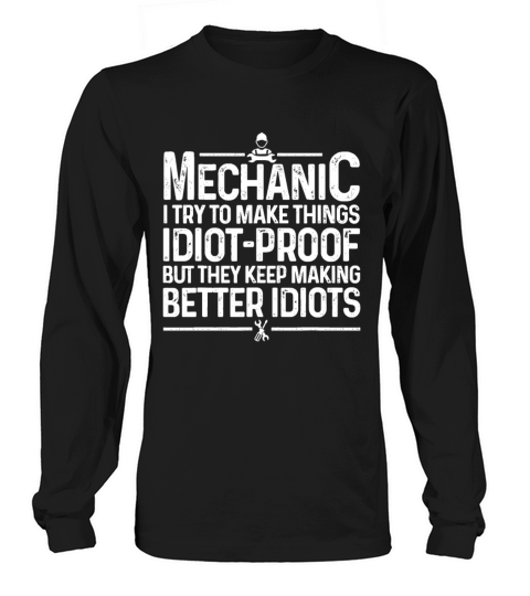 Funny Mechanic Design For Men Dad Car Garage Autoi Long sleeved Unisex