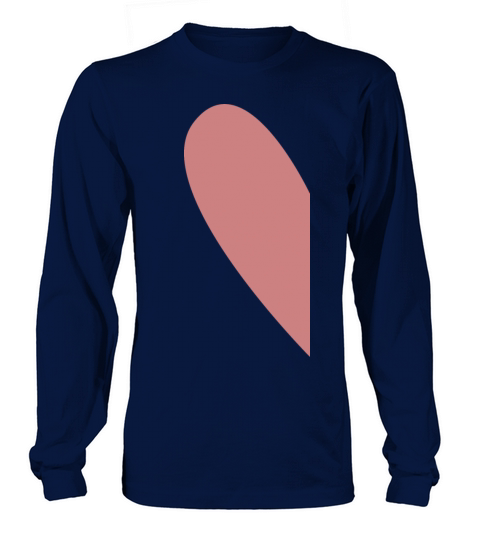 Valentines Day Heart Couple joining shirt Long sleeved Unisex