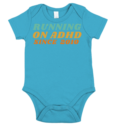 ADHD Joke Short Sleeve Baby One-Piece