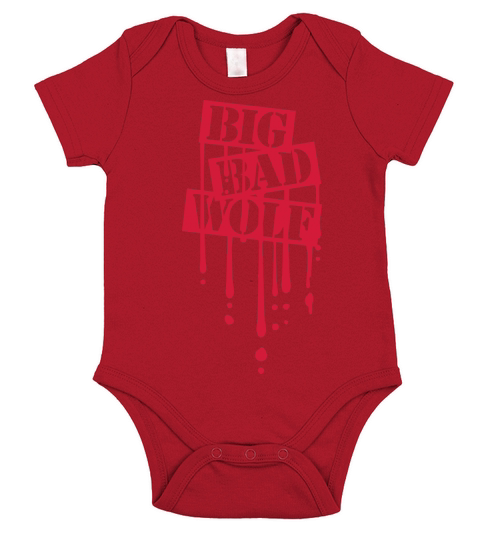 big bad wolf quote Short Sleeve Baby One-Piece