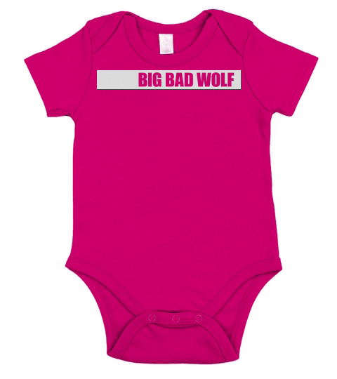 big bad wolf quote Short Sleeve Baby One-Piece