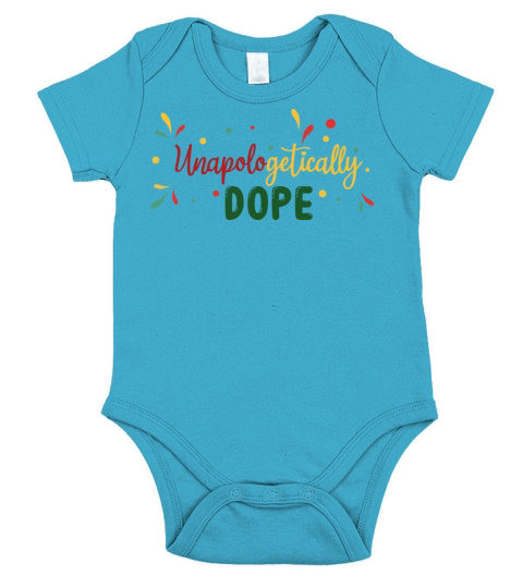 Black History Month African Unapologetically Dope Short Sleeve Baby One-Piece