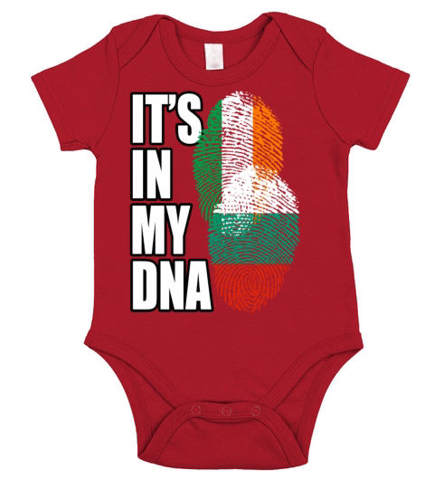 Bulgarian And Irish Mix Heritage DNA Flag Short Sleeve Baby One-Piece