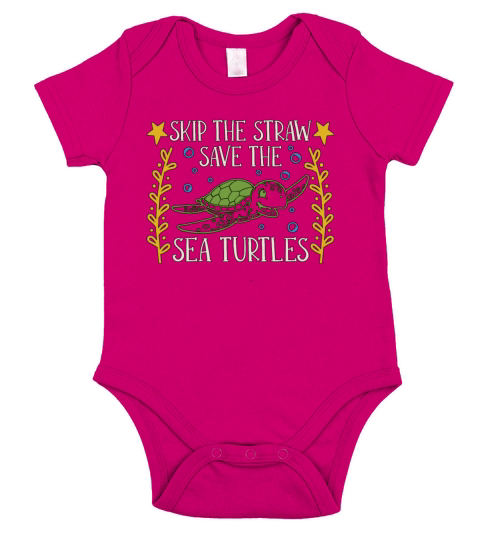 Conservationist Skip The Straw Conserve Wildlife Short Sleeve Baby One-Piece
