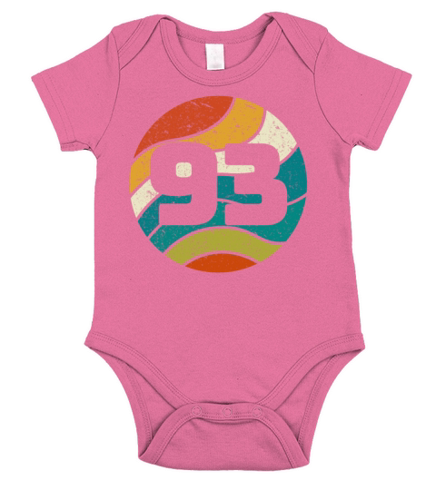 Cool 1993 Outfit In Retro Vintage Style Short Sleeve Baby One-Piece