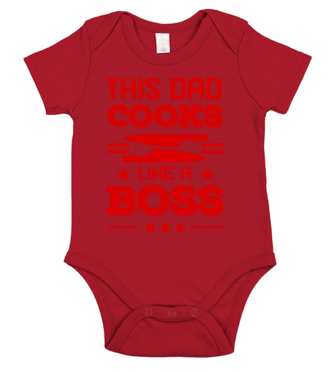 daddy cooks like a boss Short Sleeve Baby One-Piece