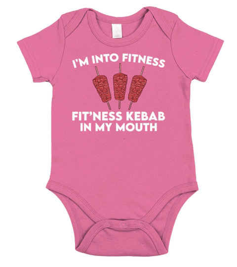 Funny Kebab And Fitness Short Sleeve Baby One-Piece