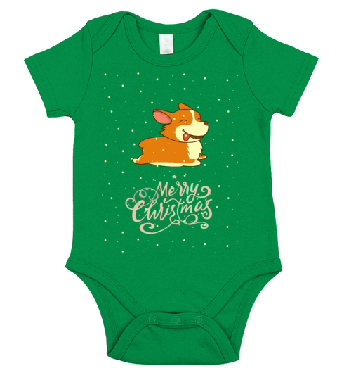 Happy Christmas Short Sleeve Baby One-Piece