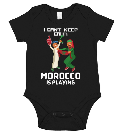 I CANT KEEP CALM MOROCCO IS PLAYING 2 Short Sleeve Baby One-Piece