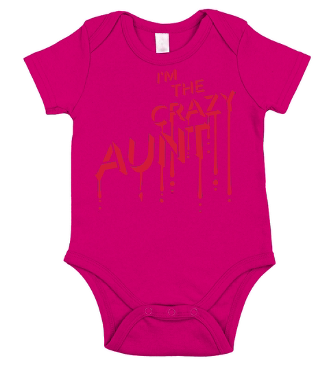 im the crazy aunt Short Sleeve Baby One-Piece