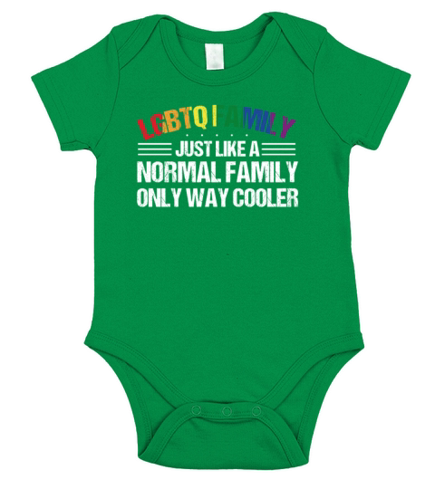 LGBTQ Family Gay Pride Month Rainbow Short Sleeve Baby One-Piece