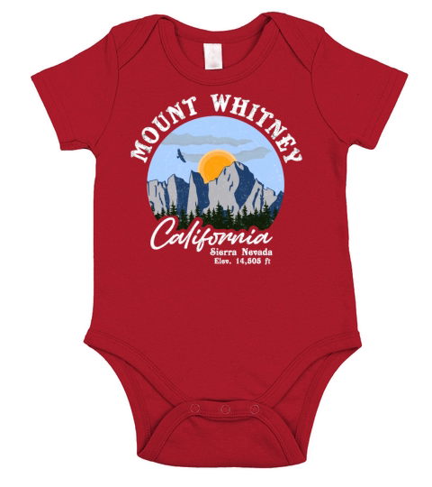 Mount Whitney California Short Sleeve Baby One-Piece