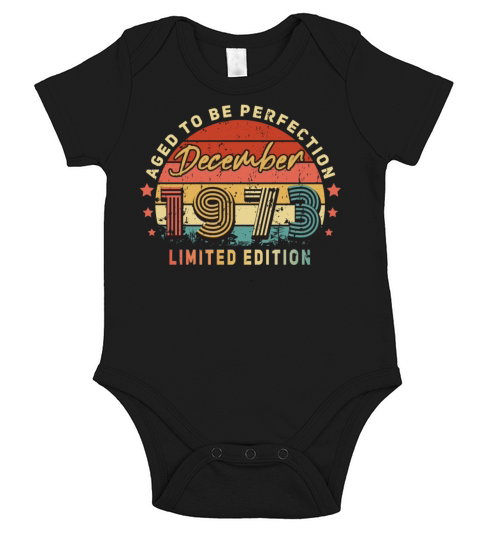 Perfection December 1973 Vintage Short Sleeve Baby One-Piece