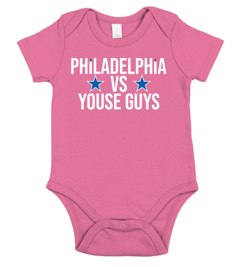 Philadelphia vs Youse Guys funny baseball meme Short Sleeve Baby One-Piece