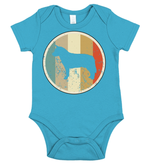 Retro Vintage Grunge Style Australian Cattle Dog Short Sleeve Baby One-Piece