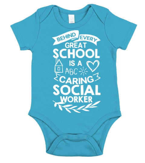 School Social Worker Quotes Appreciation Office Short Sleeve Baby One-Piece