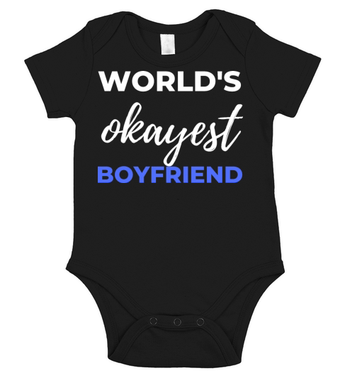 Worlds Okayest Boyfriend Short Sleeve Baby One-Piece