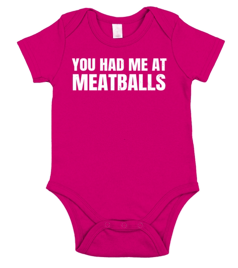 You Had Me At Meatballs Short Sleeve Baby One-Piece