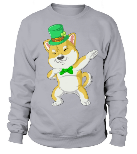 dabbing shiba inu st patricks day Sweatshirt Unisex