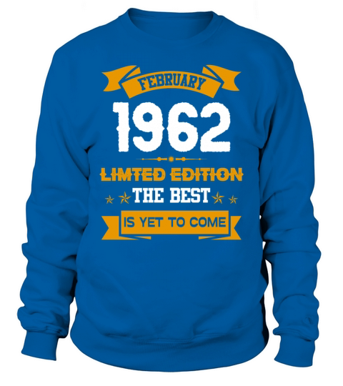 February 1962 Birthday Surprise Sweatshirt Unisex