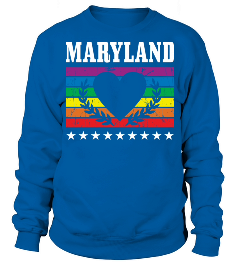 Maryland Pride Flag Pride Month LGBTQ Flag LGBT Co Sweatshirt Unisex