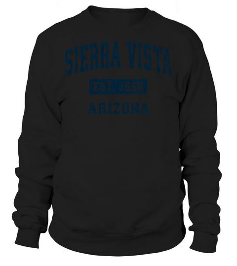 Sierra Vista Arizona Az Vintage Sports Design Navy Sweatshirt Unisex