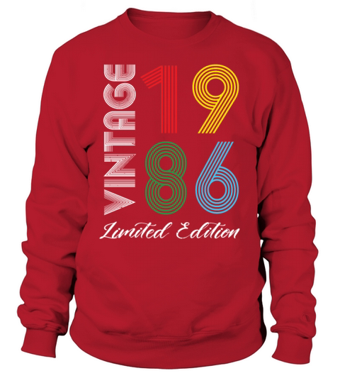 Vintage 1986 Vintage Birthday Retro Vintage Sweatshirt Unisex