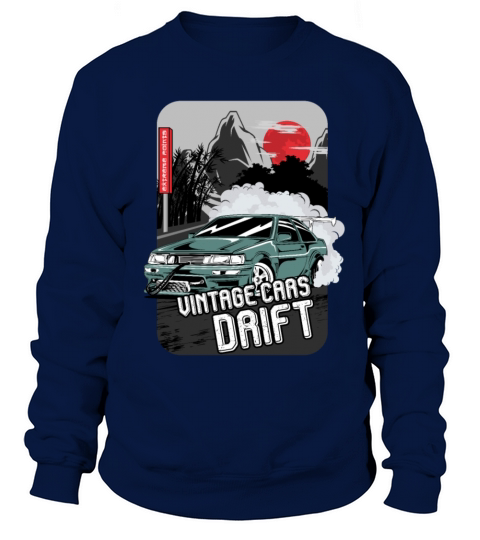 Vintage Cars Drift Sweatshirt Unisex
