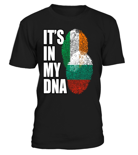 Bulgarian And Irish Mix Heritage DNA Flag T-Shirt Unisex