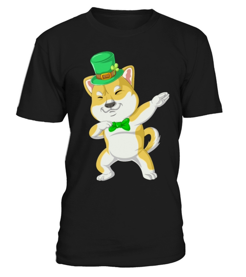 dabbing shiba inu st patricks day T-Shirt Unisex