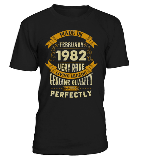 February 1982 Vintage Birthday Present T-Shirt Unisex