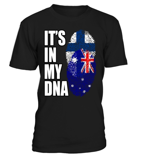 Finland And Australian Mix Heritage DNA Flag T-Shirt Unisex