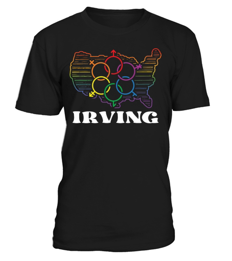 Irving Pride Month Pride Flag LGBT Community LGBTQ T-Shirt Unisex