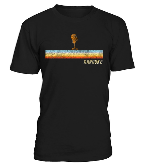 Karaoke Singer Retro Vintage T-Shirt Unisex