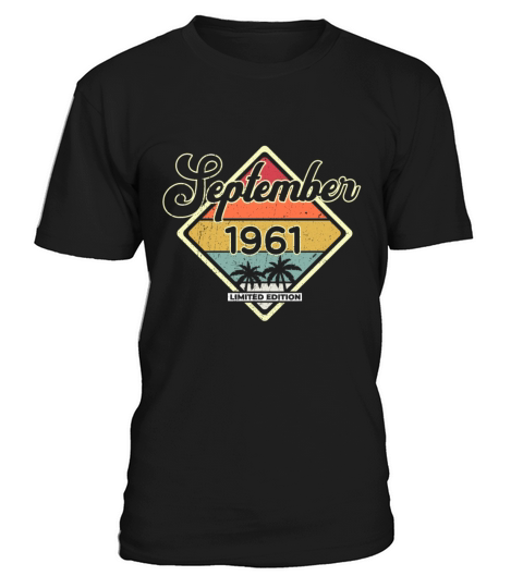Vintage 60th Birthday September 1961 Sports Gift T-Shirt Unisex