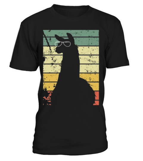 Vintage Llama Retro Colorful Alpaca T-Shirt Unisex