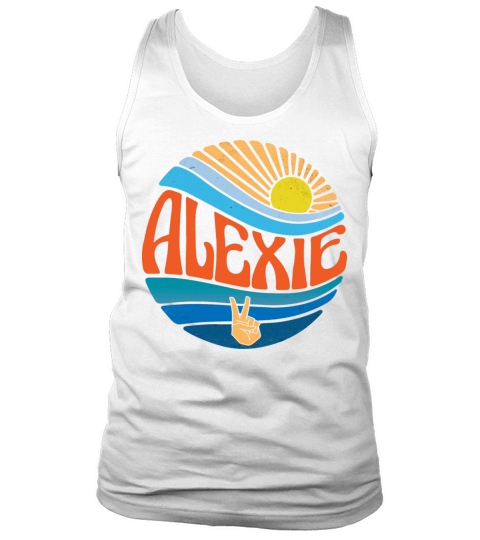 Alexie Shirt Vintage Sunset Alexie Groovy Tie Dye Tank Top Unisex