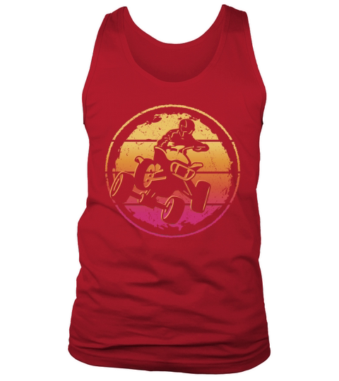 ATV Biker Vintage Motocross 4 wheeler Quad Tank Top Unisex