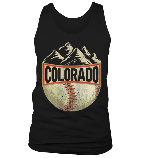 Colorado Baseball Vintage Rocky Mountains T shirt Tank Top Unisex
