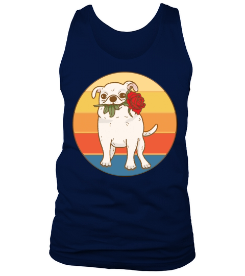 Cute Chihuahua Dog Breed Vintage Retro Sunset Tank Top Unisex