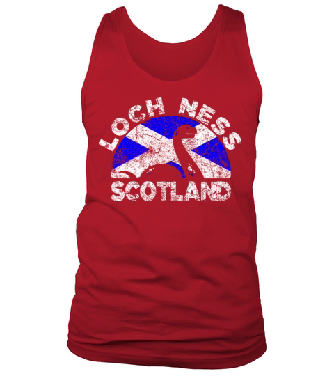 Distressed Loch Ness Monster Scotland Flag Tank Top Unisex