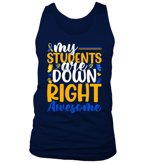 Down Syndrome Awareness T21 Day Men Women Teacher Tank Top Unisex