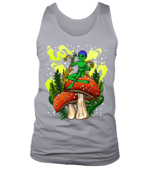 Psycadellic Magic Mushroom Alien LSD Acid Trip Tank Top Unisex