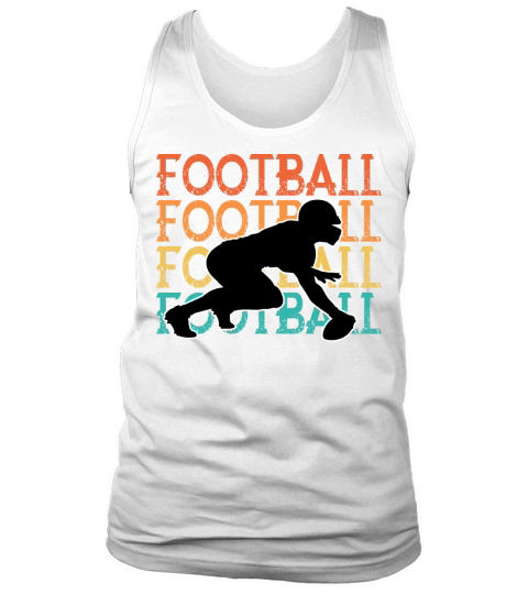 Retro Vintage Quote American Football Theme Footba Tank Top Unisex
