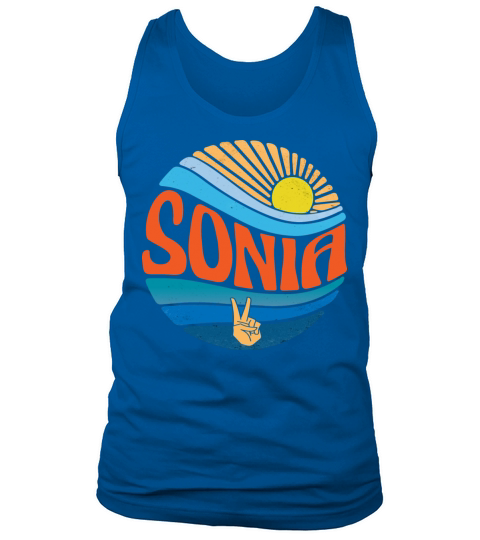 Sonia Shirt Vintage Sunset Sonia Groovy Tie Dye Tank Top Unisex