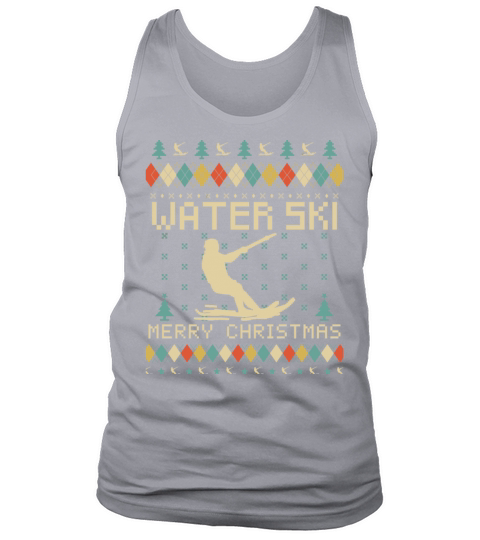 Water Ski Ugly Christmas Vintage Retro Tank Top Unisex