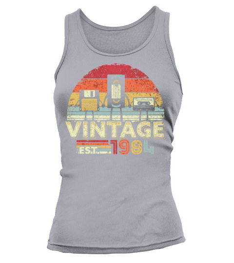 1984 Vintage Birthday Funny Music Tech Humor Tank top Woman